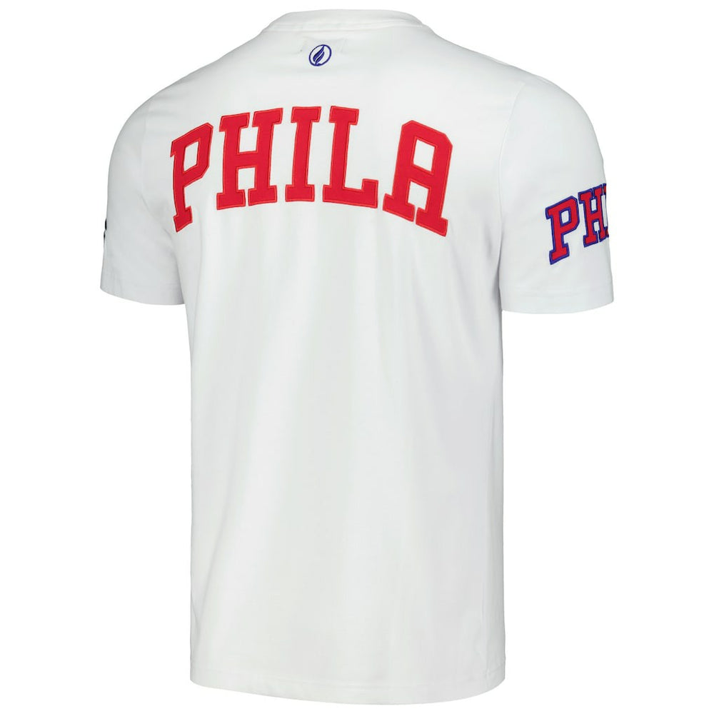 NBA - Philadelphia 76ers FISLL Unisex Heritage Crest T-Shirt - White