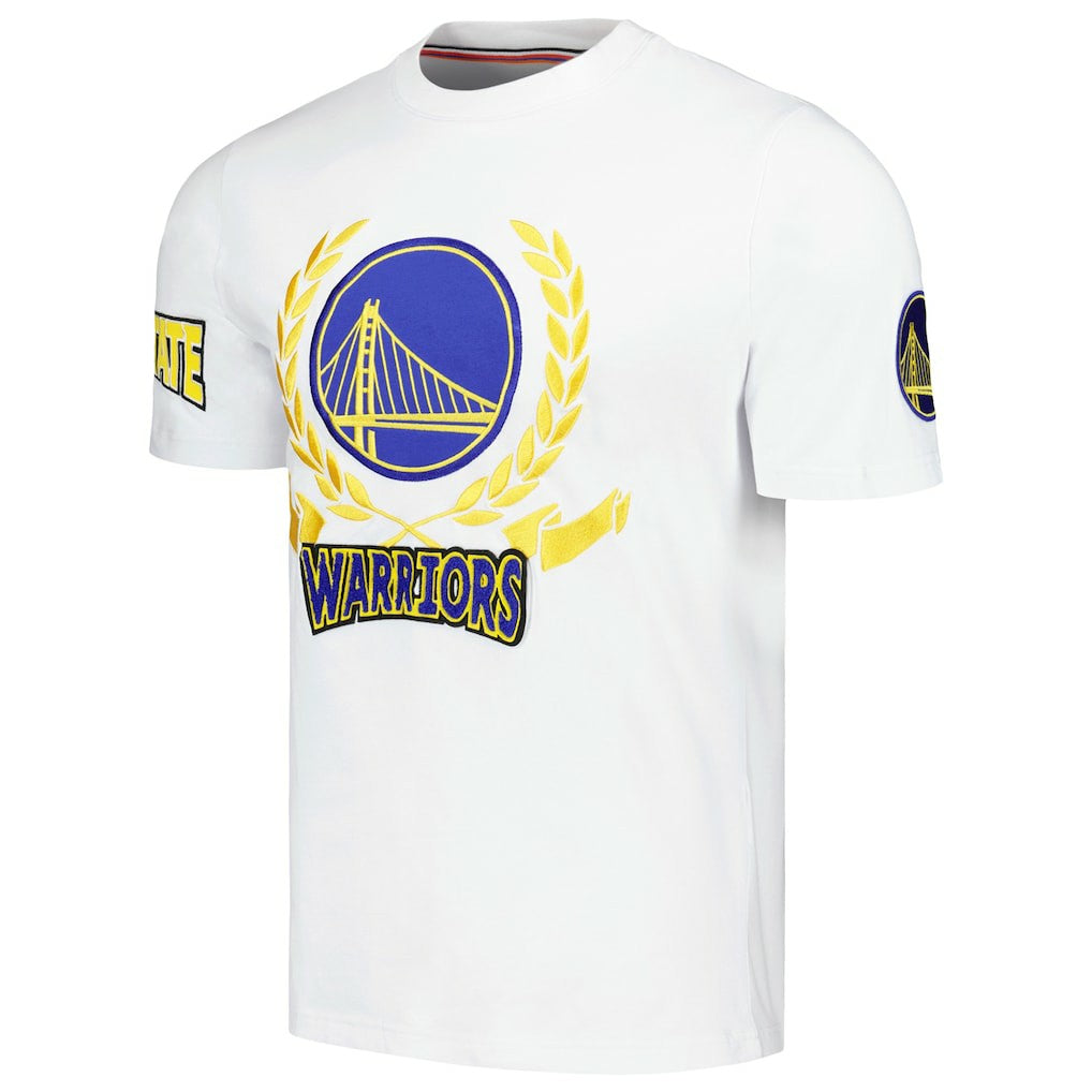 NBA - Golden State Warriors FISLL Unisex Heritage Crest T-Shirt - White