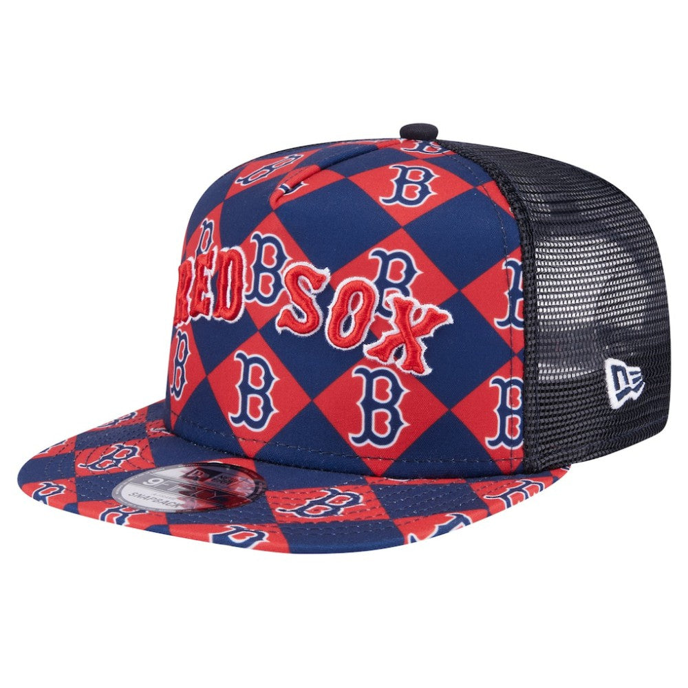 Boston Red Sox New Era Seeing Diamonds A-Frame Trucker 9FIFTY Snapback Hat Near Me