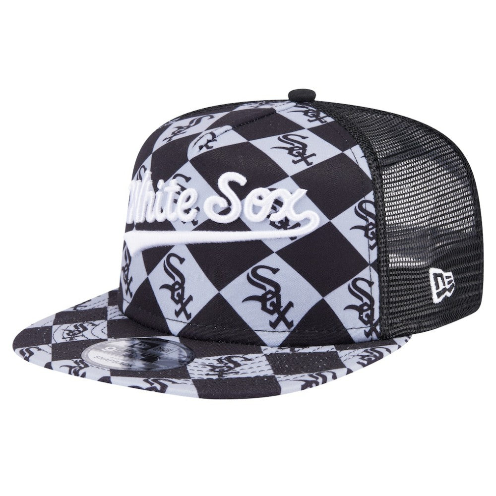 Chicago White Sox New Era Seeing Diamonds A-Frame Trucker 9FIFTY Snapback Hat Sale