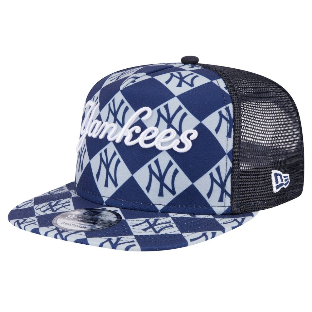 New York Yankees New Era Seeing Diamonds A-Frame Trucker 9FIFTY Snapback Hat Near Me