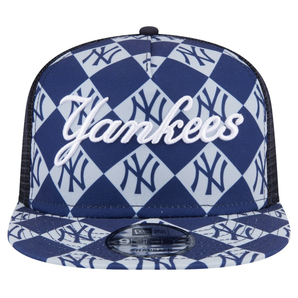 New York Yankees New Era Seeing Diamonds A-Frame Trucker 9FIFTY Snapback Hat Near Me