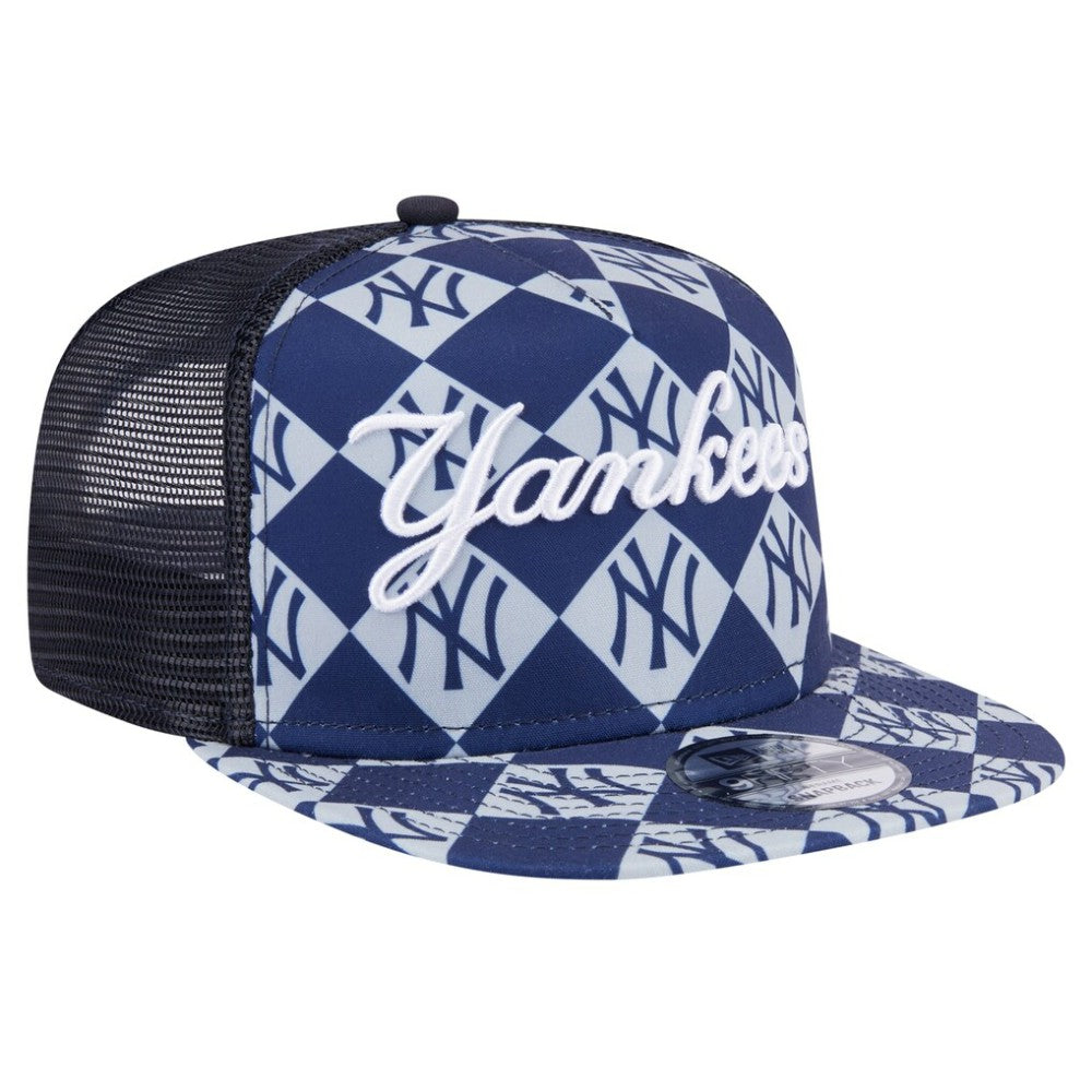 New York Yankees New Era Seeing Diamonds A-Frame Trucker 9FIFTY Snapback Hat Near Me