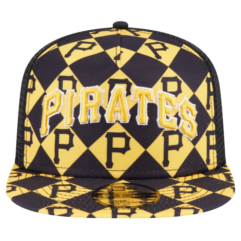 Pittsburgh Pirates New Era Seeing Diamonds A-Frame Trucker 9FIFTY Snapback Hat Near Me