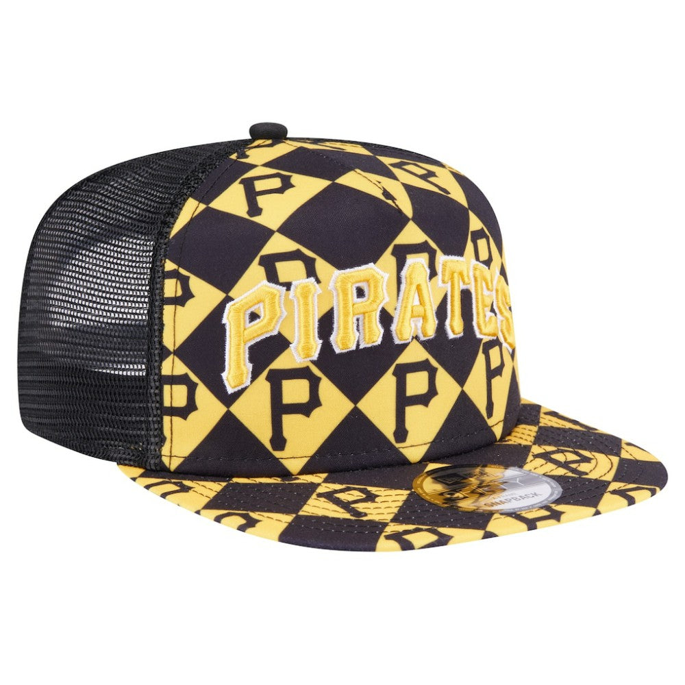Pittsburgh Pirates New Era Seeing Diamonds A-Frame Trucker 9FIFTY Snapback Hat Near Me