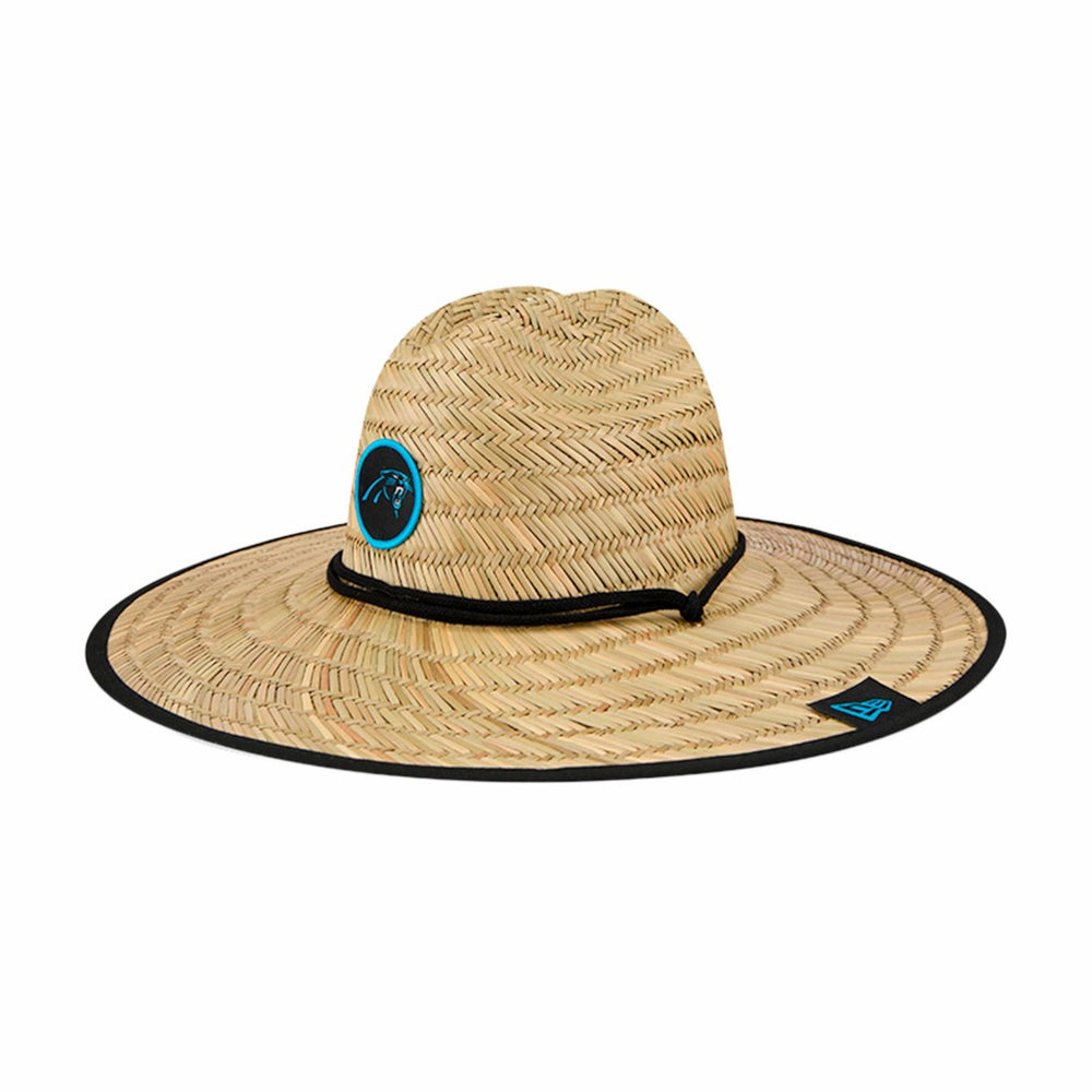 Carolina Panthers New Era NFL Training Camp Straw Lifeguard Hat Natural - NFL