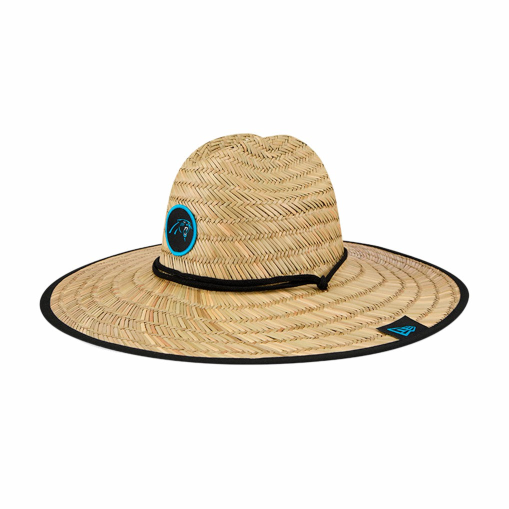Carolina Panthers New Era NFL Training Camp Straw Lifeguard Hat Natural - NFL