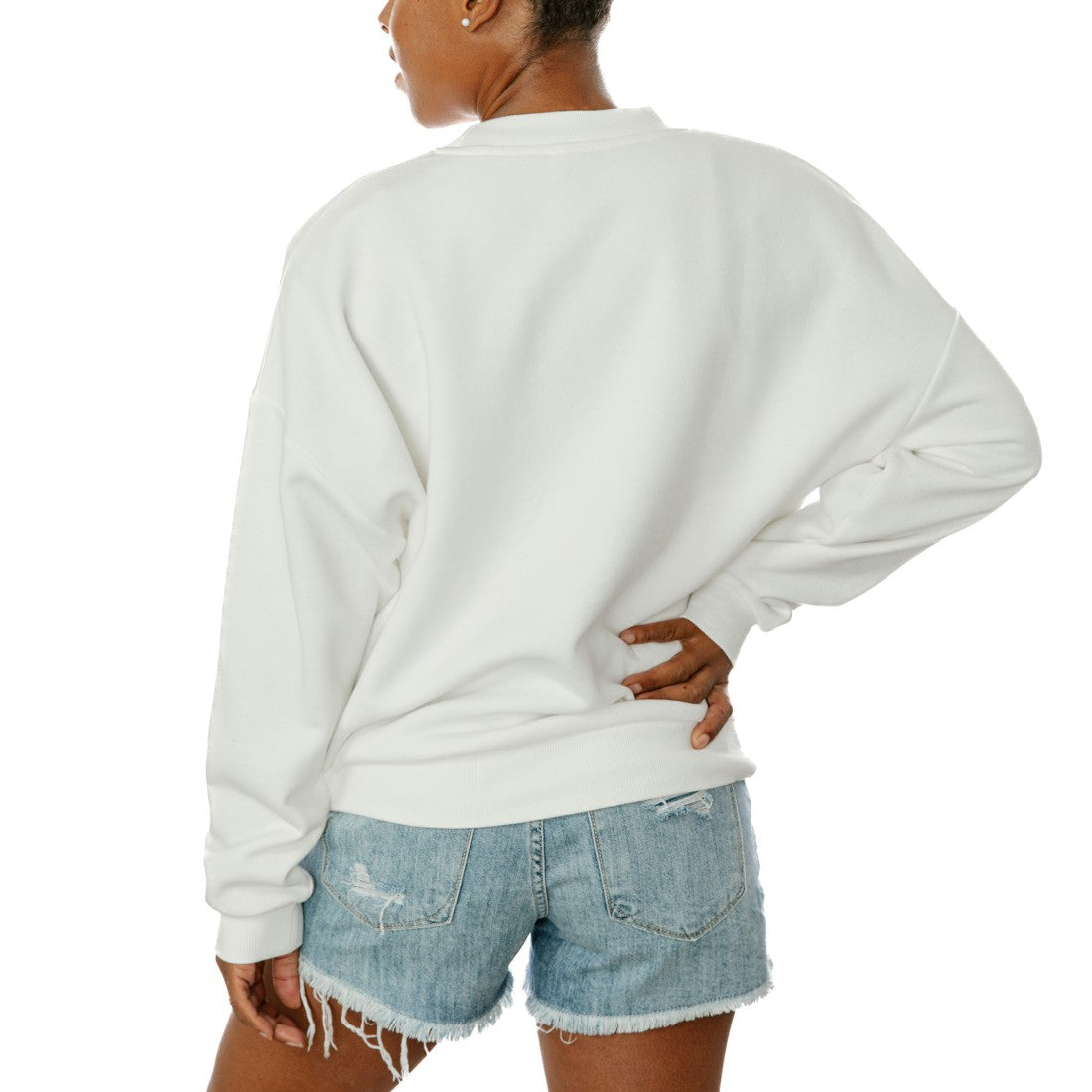 Houston Texans Gameday Couture Women's Sunday Drives Oversized Crewneck Pullover Sweatshirt – White - NFL