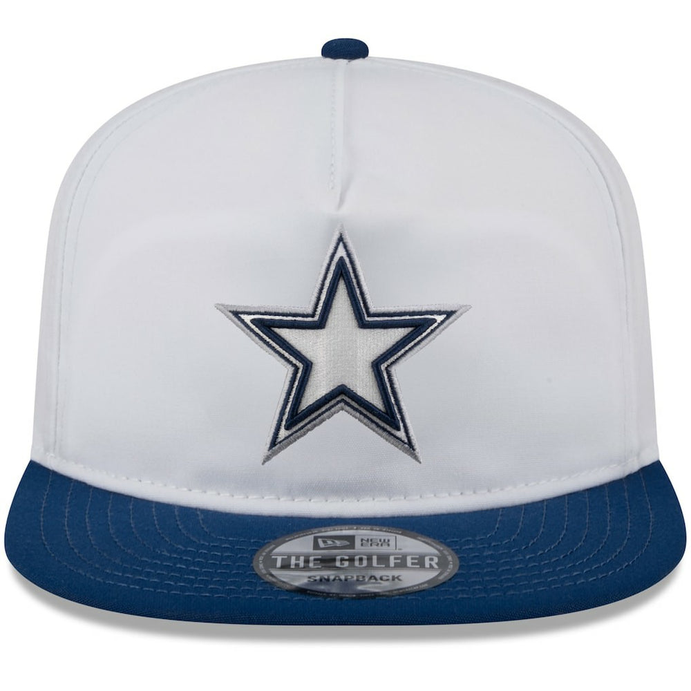 Dallas Cowboys New Era 2024 NFL Training Camp Golfer Snapback Hat White/Navy - NFL