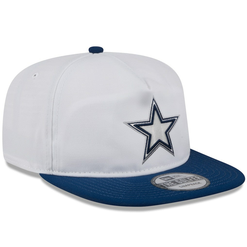 Dallas Cowboys New Era 2024 NFL Training Camp Golfer Snapback Hat White/Navy - NFL