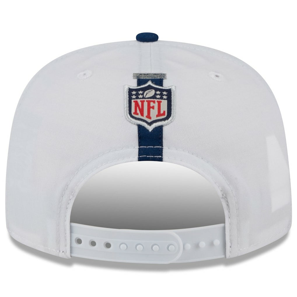 Dallas Cowboys New Era 2024 NFL Training Camp Golfer Snapback Hat White/Navy - NFL