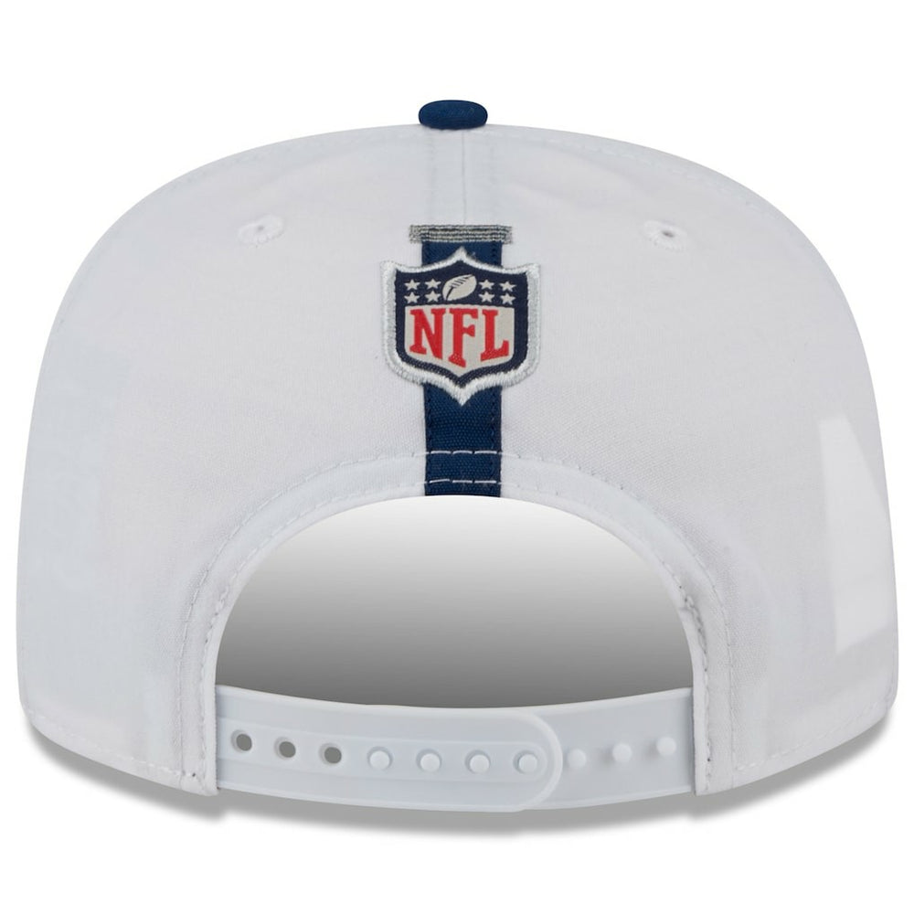 Dallas Cowboys New Era 2024 NFL Training Camp Golfer Snapback Hat White/Navy - NFL