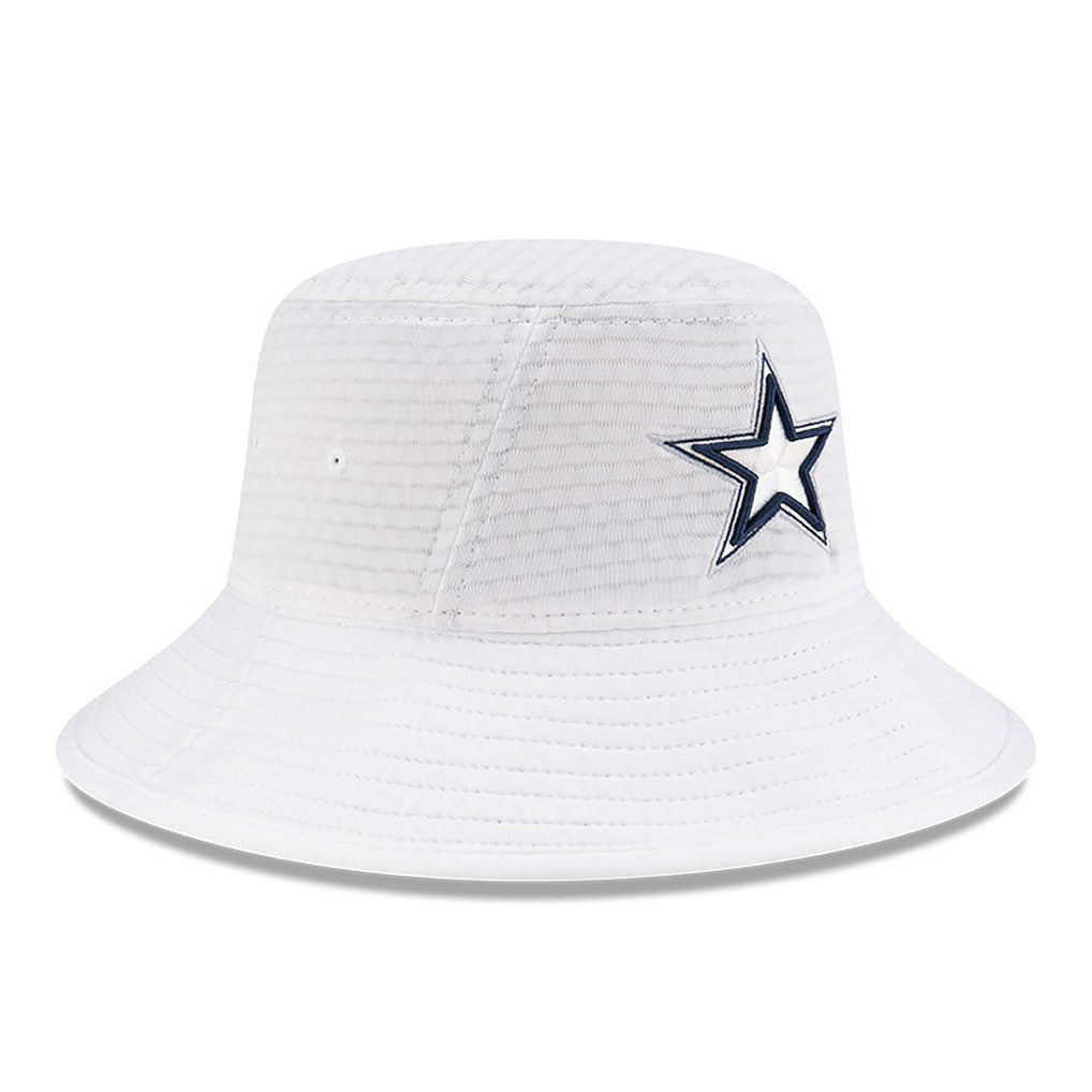 Dallas Cowboys New Era 2024 NFL Training Camp Stretch Bucket Hat White - NFL