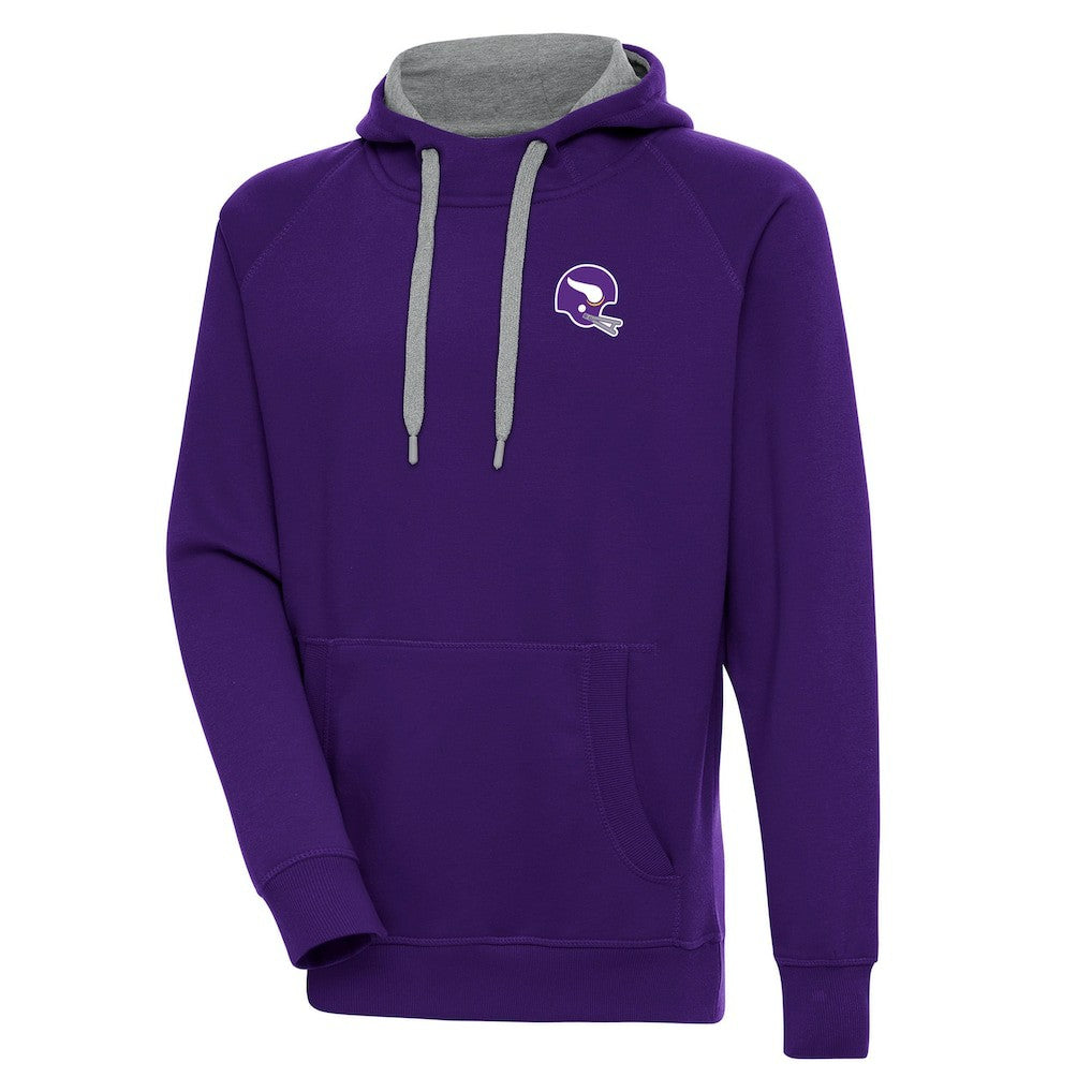 Minnesota Vikings Antigua Victory Pullover Hoodie Purple - NFL