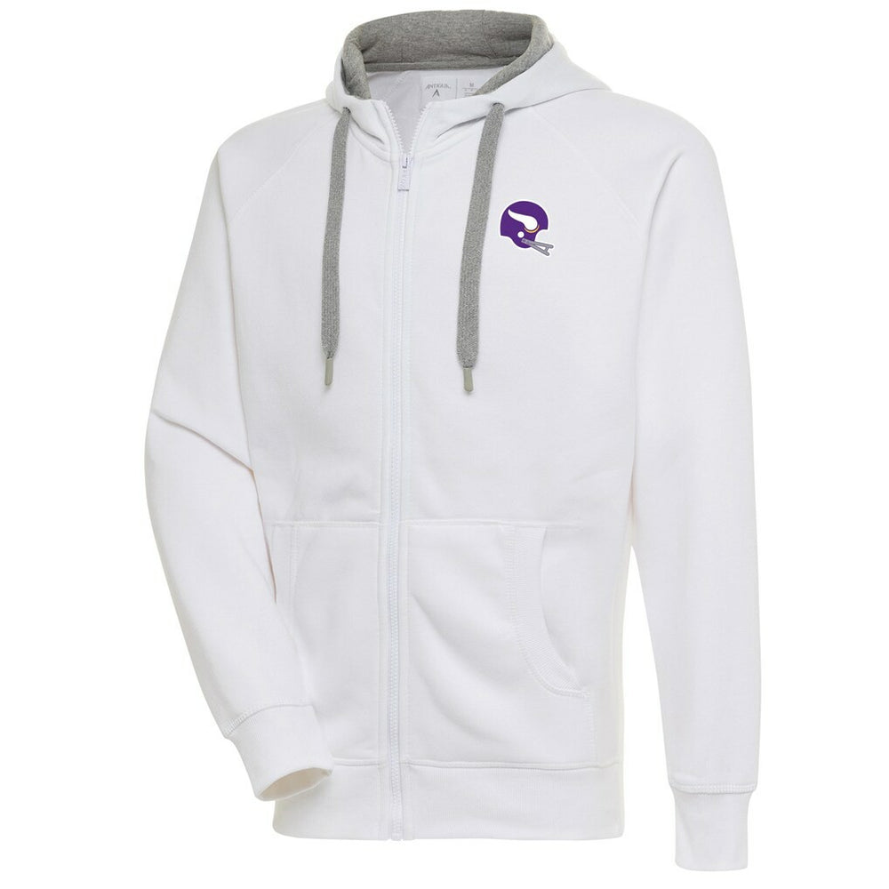 Minnesota Vikings Antigua Victory Full-Zip Hoodie White - NFL