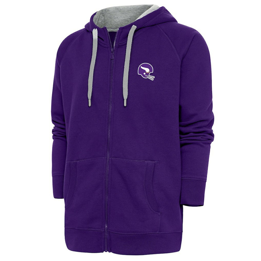 Minnesota Vikings Antigua Victory Full-Zip Hoodie Purple - NFL