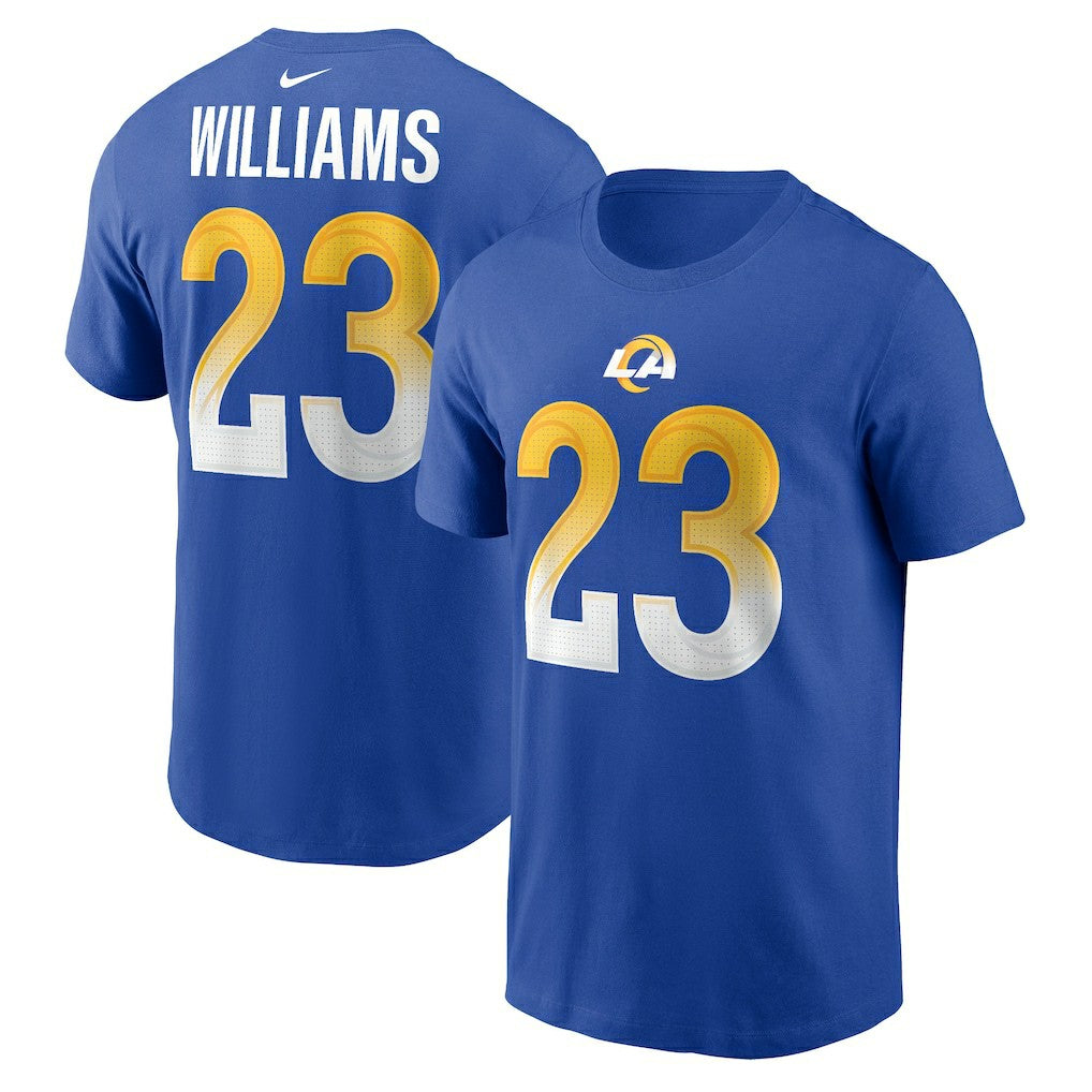 Kyren Williams Los Angeles Rams Player Name & Number T-Shirt Royal - Nike