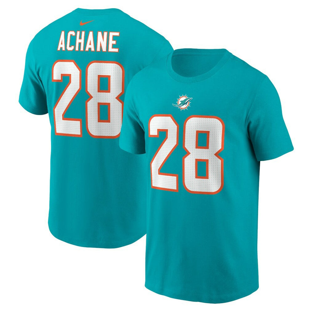 De’Von Achane Miami Dolphins Player Name & Number T-Shirt Aqua - Nike