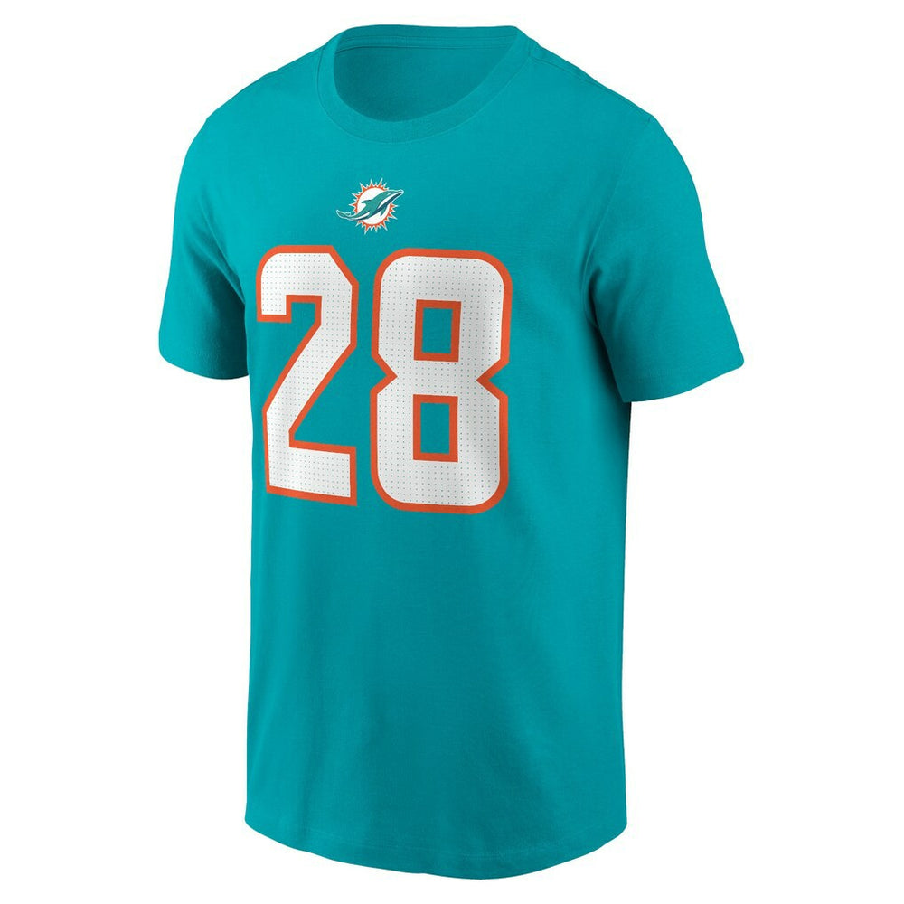 De’Von Achane Miami Dolphins Player Name & Number T-Shirt Aqua - Nike
