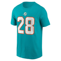 De’Von Achane Miami Dolphins Player Name & Number T-Shirt Aqua - Nike