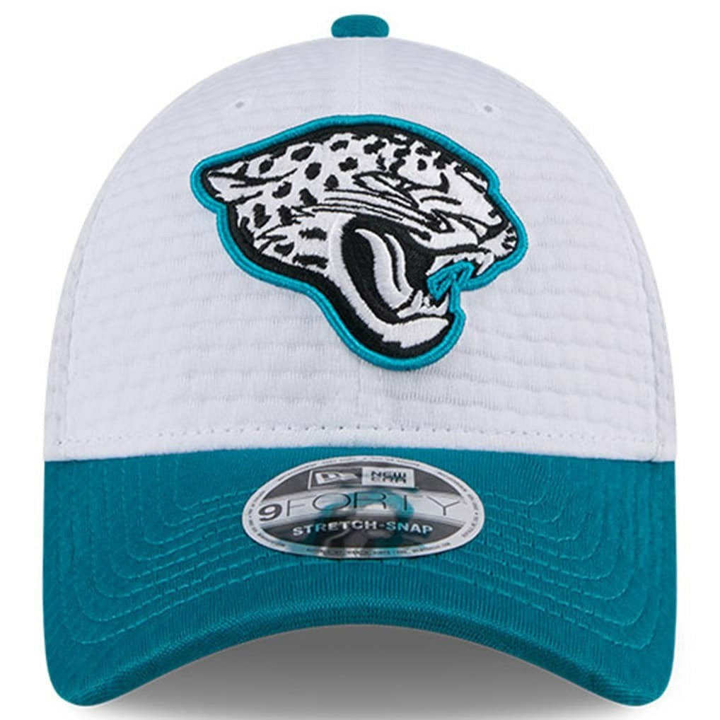 Jacksonville Jaguars New Era 2024 NFL Training Camp 9FORTY Adjustable Hat White/Teal - NFL