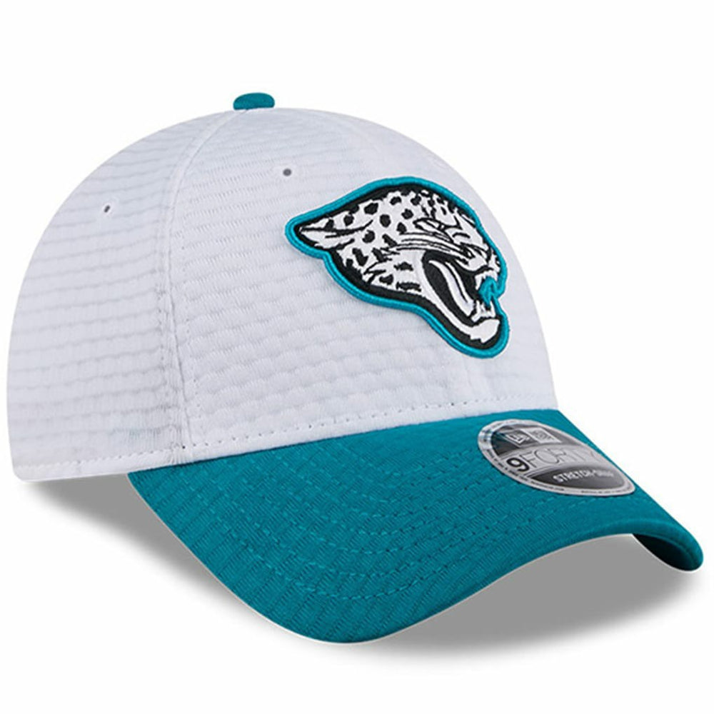 Jacksonville Jaguars New Era 2024 NFL Training Camp 9FORTY Adjustable Hat White/Teal - NFL