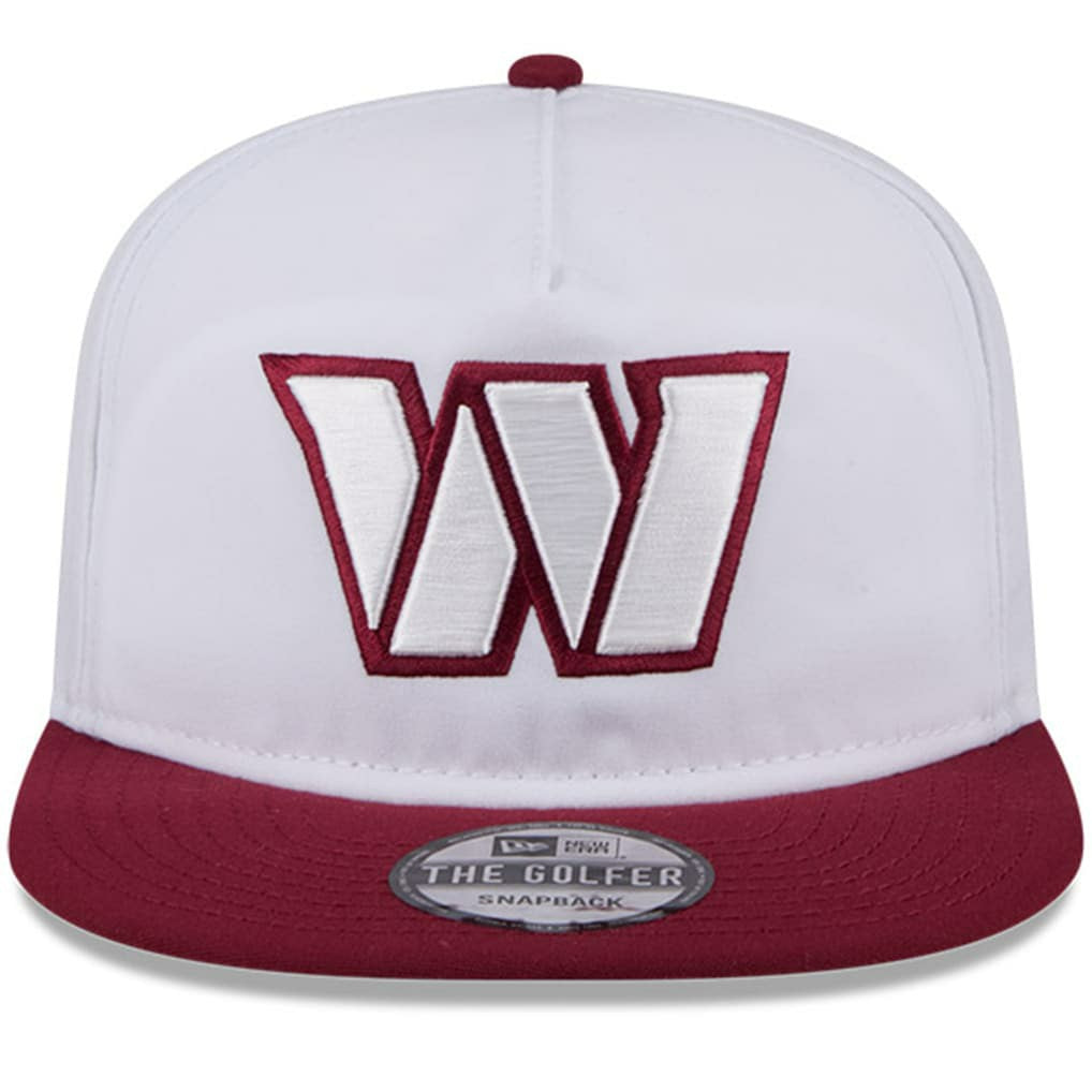 Washington Commanders New Era 2024 NFL Training Camp Golfer Snapback Hat White/Burgundy - NFL