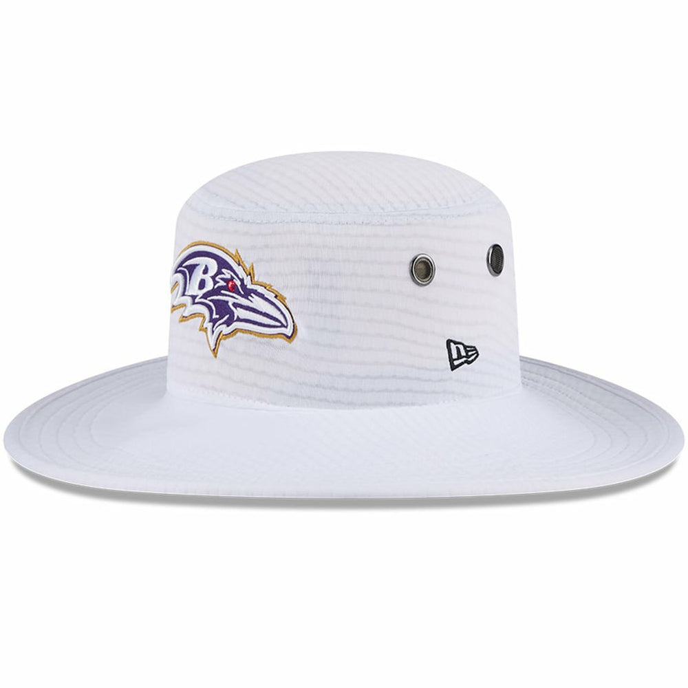 Baltimore Ravens New Era 2024 NFL Training Camp Panama Bucket Hat White - NFL