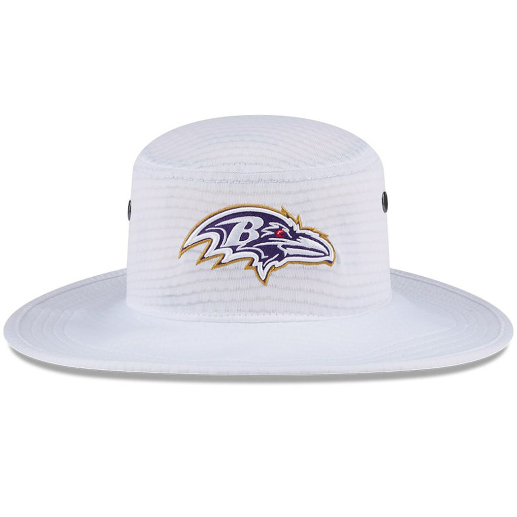 Baltimore Ravens New Era 2024 NFL Training Camp Panama Bucket Hat White - NFL