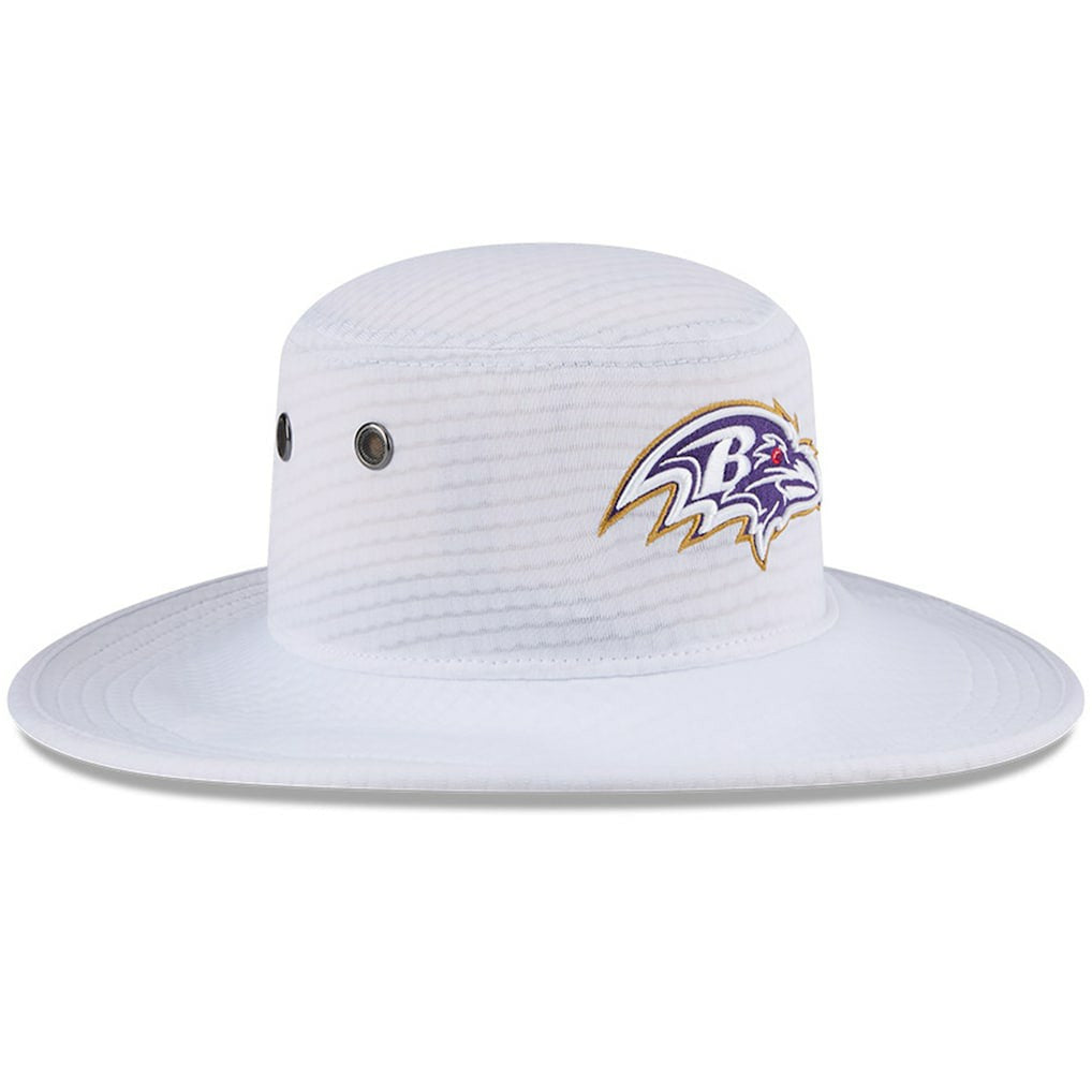 Baltimore Ravens New Era 2024 NFL Training Camp Panama Bucket Hat White - NFL
