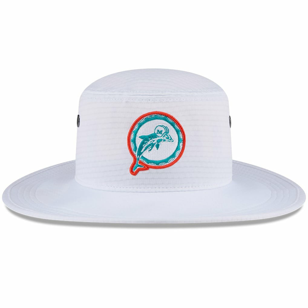 Miami Dolphins New Era 2024 NFL Training Camp Panama Bucket Hat White - NFL