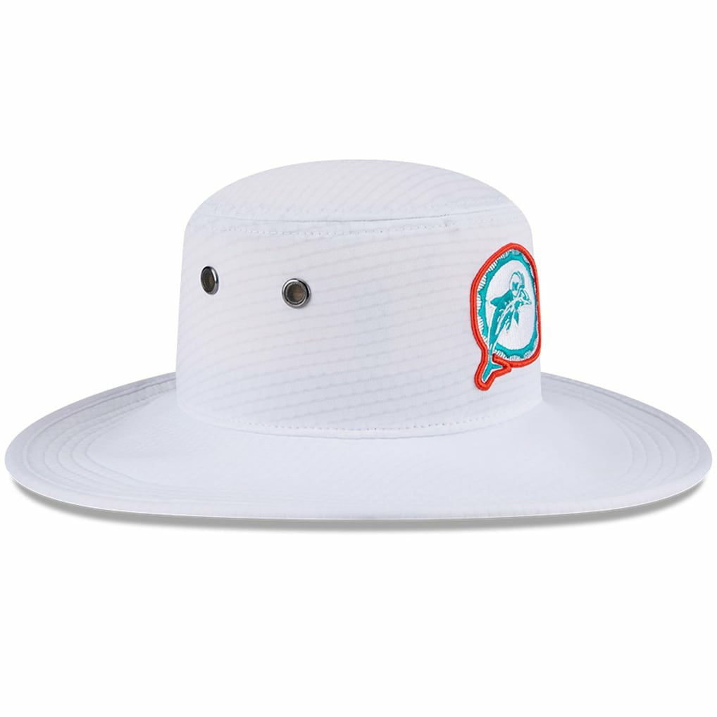 Miami Dolphins New Era 2024 NFL Training Camp Panama Bucket Hat White - NFL