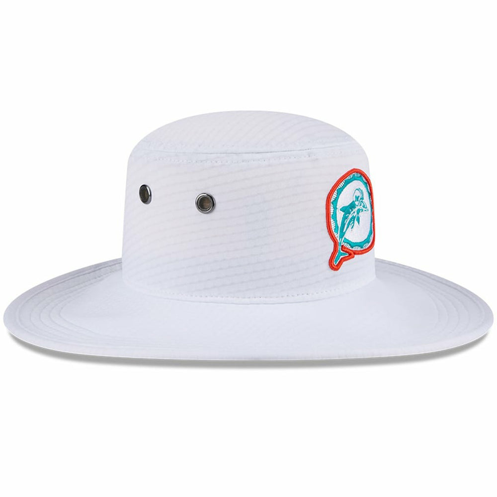 Miami Dolphins New Era 2024 NFL Training Camp Panama Bucket Hat White - NFL
