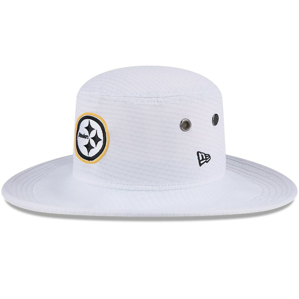 Pittsburgh Steelers New Era 2024 NFL Training Camp Panama Bucket Hat White - NFL