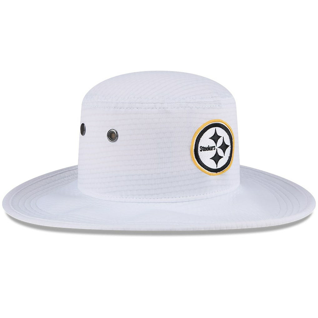 Pittsburgh Steelers New Era 2024 NFL Training Camp Panama Bucket Hat White - NFL