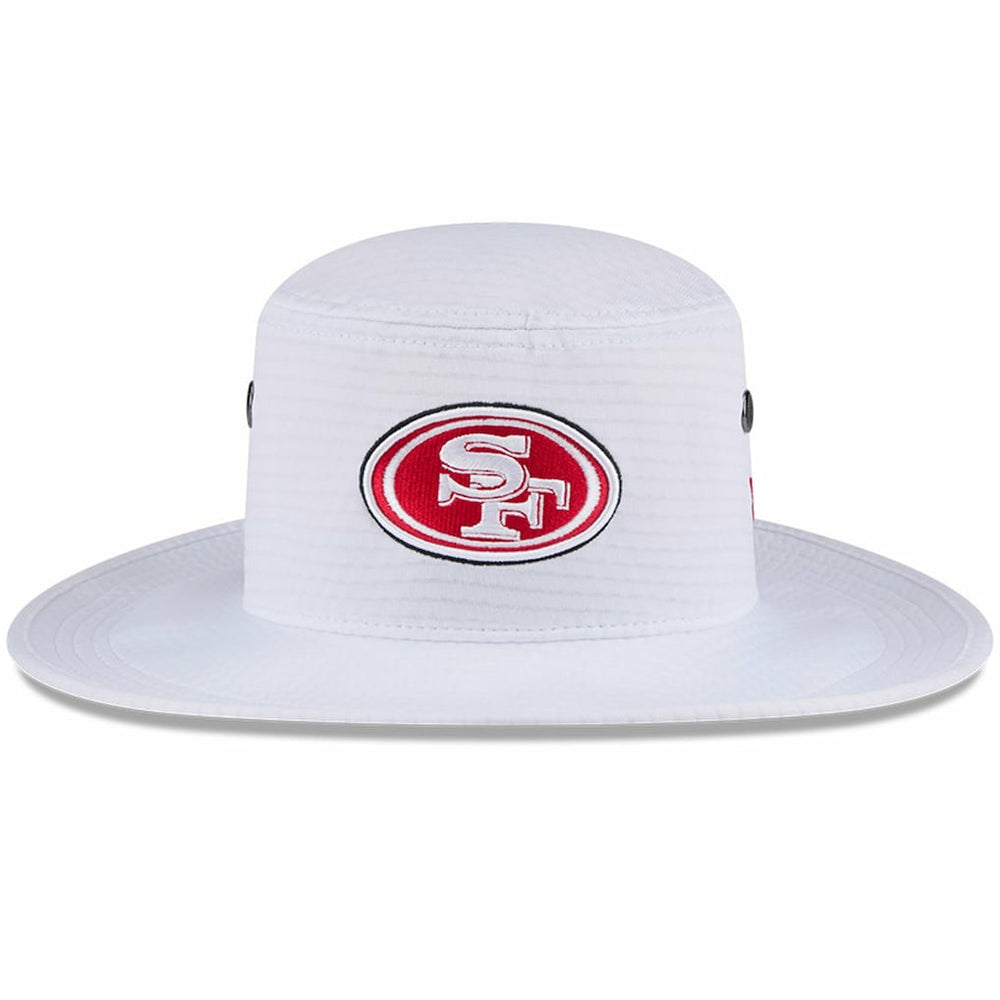 San Francisco 49ers New Era 2024 NFL Training Camp Panama Bucket Hat White - NFL