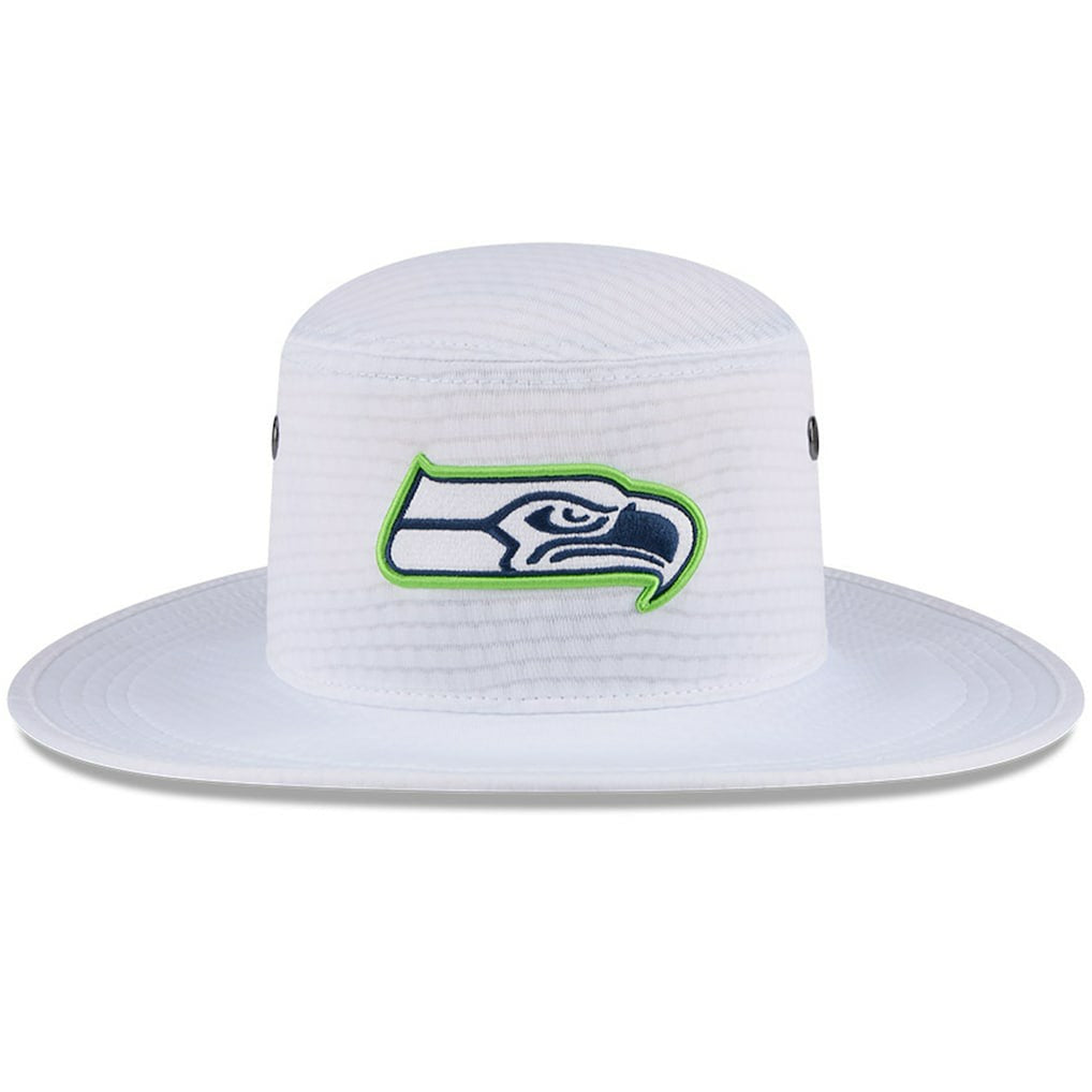 Seattle Seahawks New Era 2024 NFL Training Camp Panama Bucket Hat White - NFL