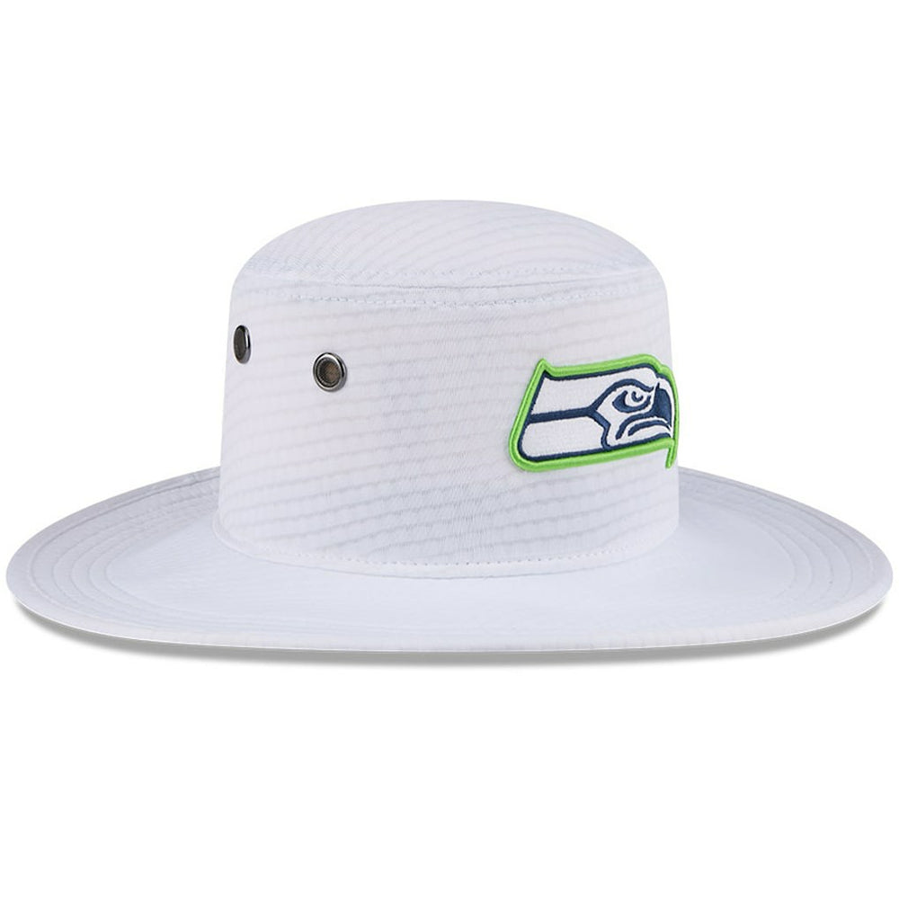 Seattle Seahawks New Era 2024 NFL Training Camp Panama Bucket Hat White - NFL