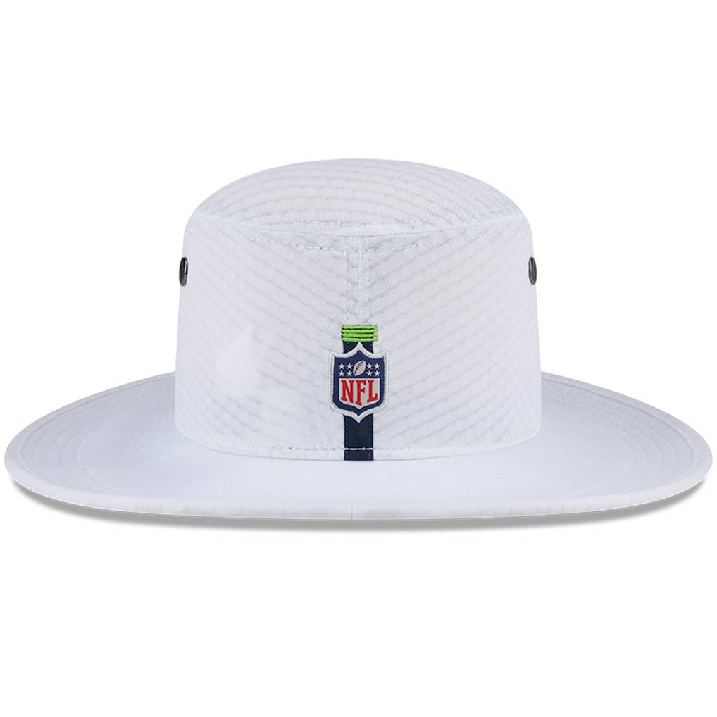 Seattle Seahawks New Era 2024 NFL Training Camp Panama Bucket Hat White - NFL
