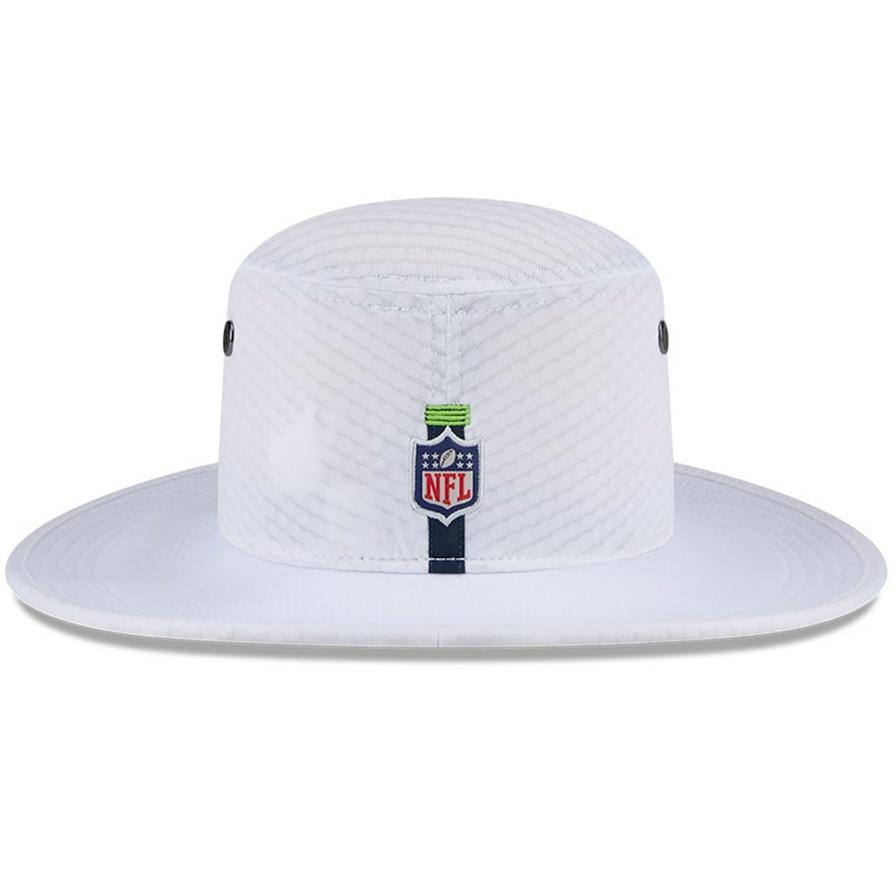 Seattle Seahawks New Era 2024 NFL Training Camp Panama Bucket Hat White - NFL