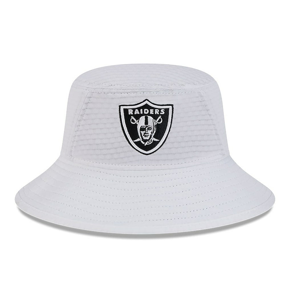 Las Vegas Raiders New Era 2024 NFL Training Camp Stretch Bucket Hat White - NFL