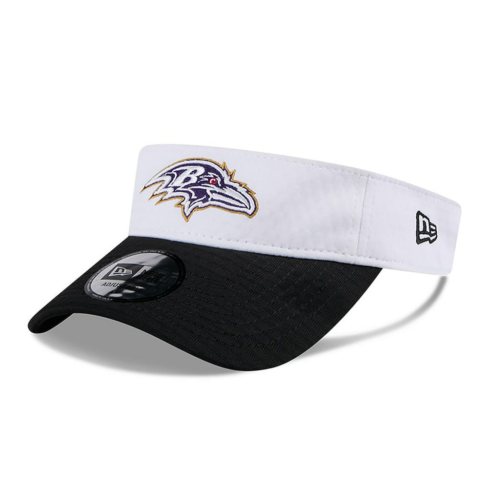 Baltimore Ravens New Era 2024 NFL Training Camp Adjustable Visor White/Black - NFL