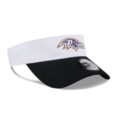 Baltimore Ravens New Era 2024 NFL Training Camp Adjustable Visor White/Black - NFL