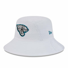 Jacksonville Jaguars New Era 2024 NFL Training Camp Stretch Bucket Hat White - NFL