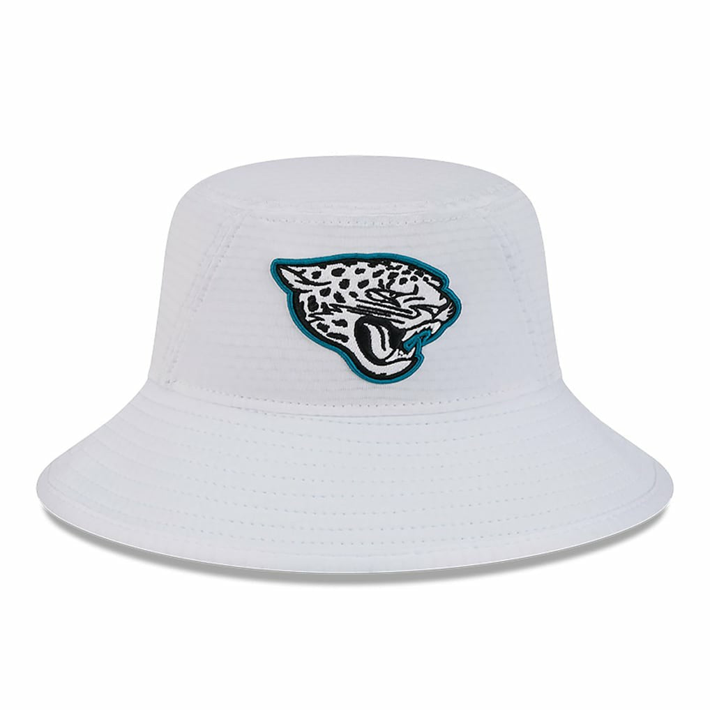 Jacksonville Jaguars New Era 2024 NFL Training Camp Stretch Bucket Hat White - NFL