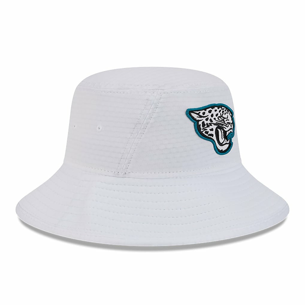 Jacksonville Jaguars New Era 2024 NFL Training Camp Stretch Bucket Hat White - NFL