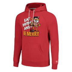 Kansas City Chiefs Homage Unisex Holiday Raglan Tri-Blend Pullover Hoodie Red - NFL