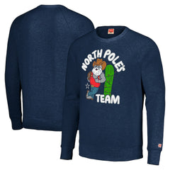 Dallas Cowboys Homage Unisex Holiday Raglan Tri-Blend Pullover Sweatshirt Navy - NFL