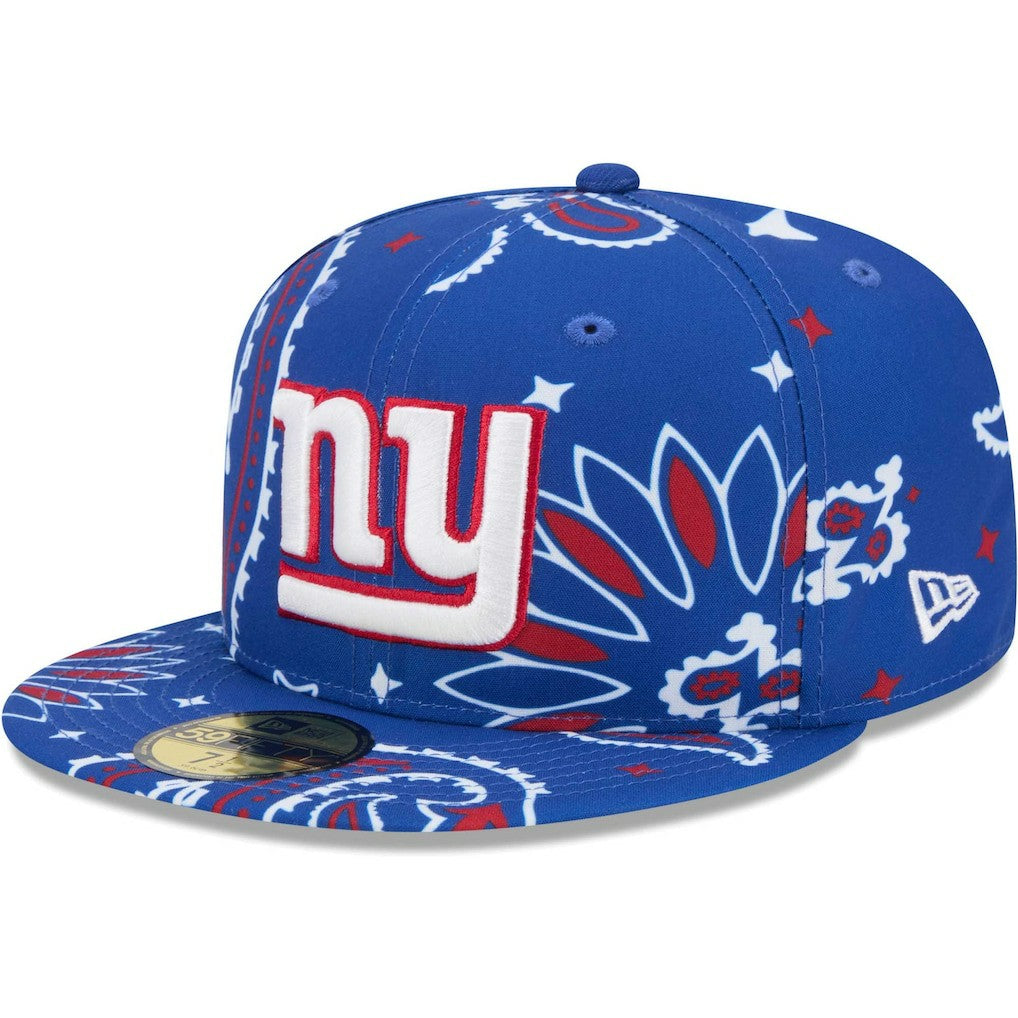 New York Giants New Era Paisley 59FIFTY Fitted Hat Royal - NFL