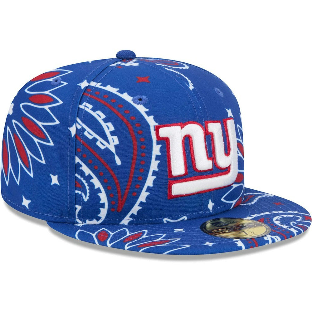 New York Giants New Era Paisley 59FIFTY Fitted Hat Royal - NFL